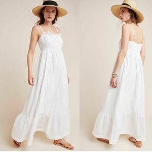 Maeve | Anthropologie NWT Arcadia white maxi dress